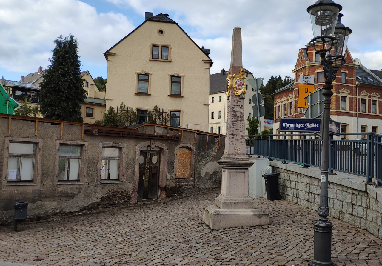 Postmeilensäule Zschopau