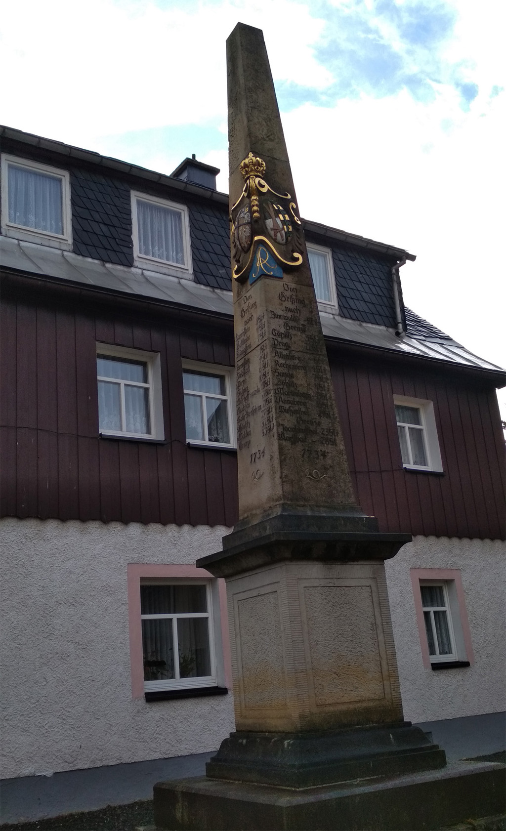 Postmeilensäule Geising