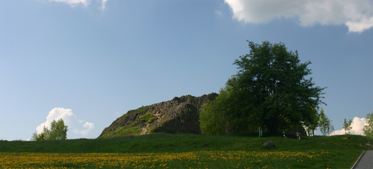 Basaltsäulen am Herrenhausfelsen